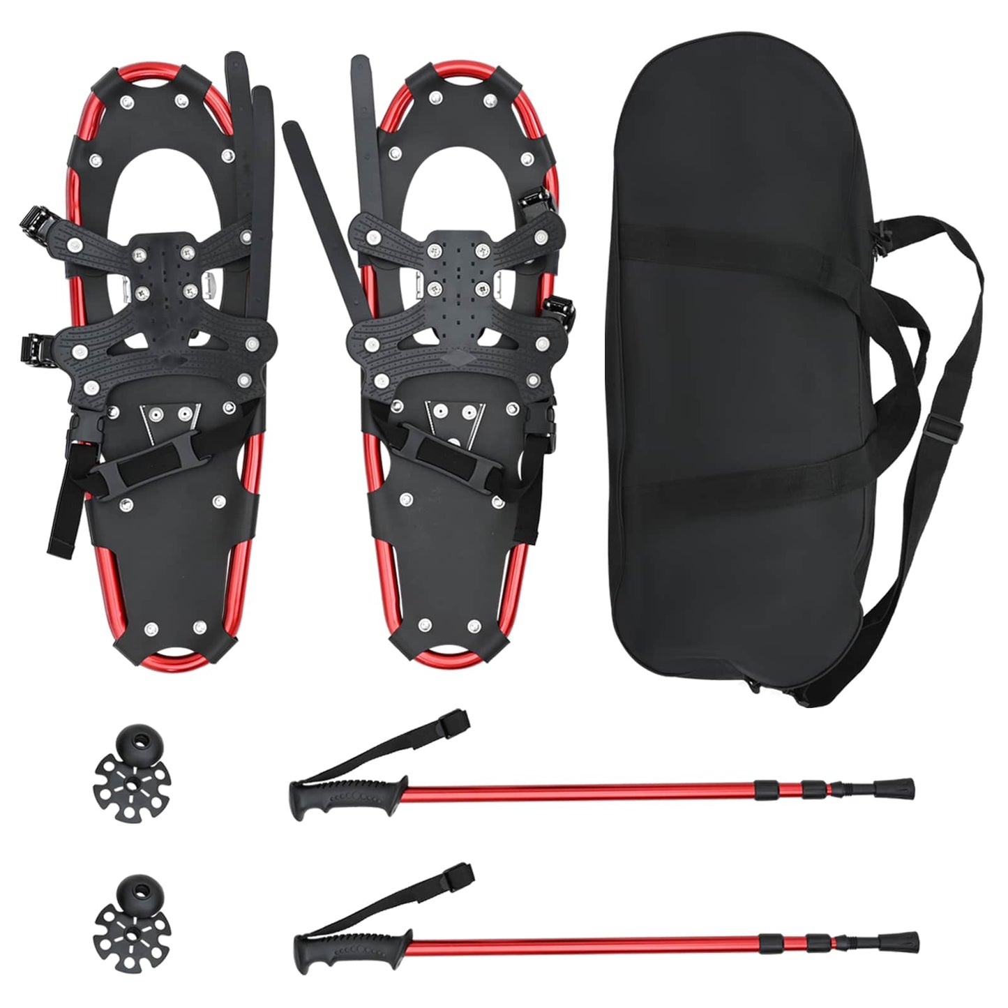 3 in 1 sneeuwschoenen met wandelschoenen Rood en Zwart is nu te koop bij PeponiXL, paradijselijk wonen!