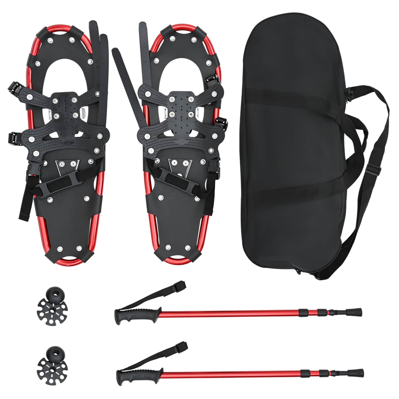 3 in 1 sneeuwschoenen met wandelschoenen Rood en Zwart is nu te koop bij PeponiXL, paradijselijk wonen!