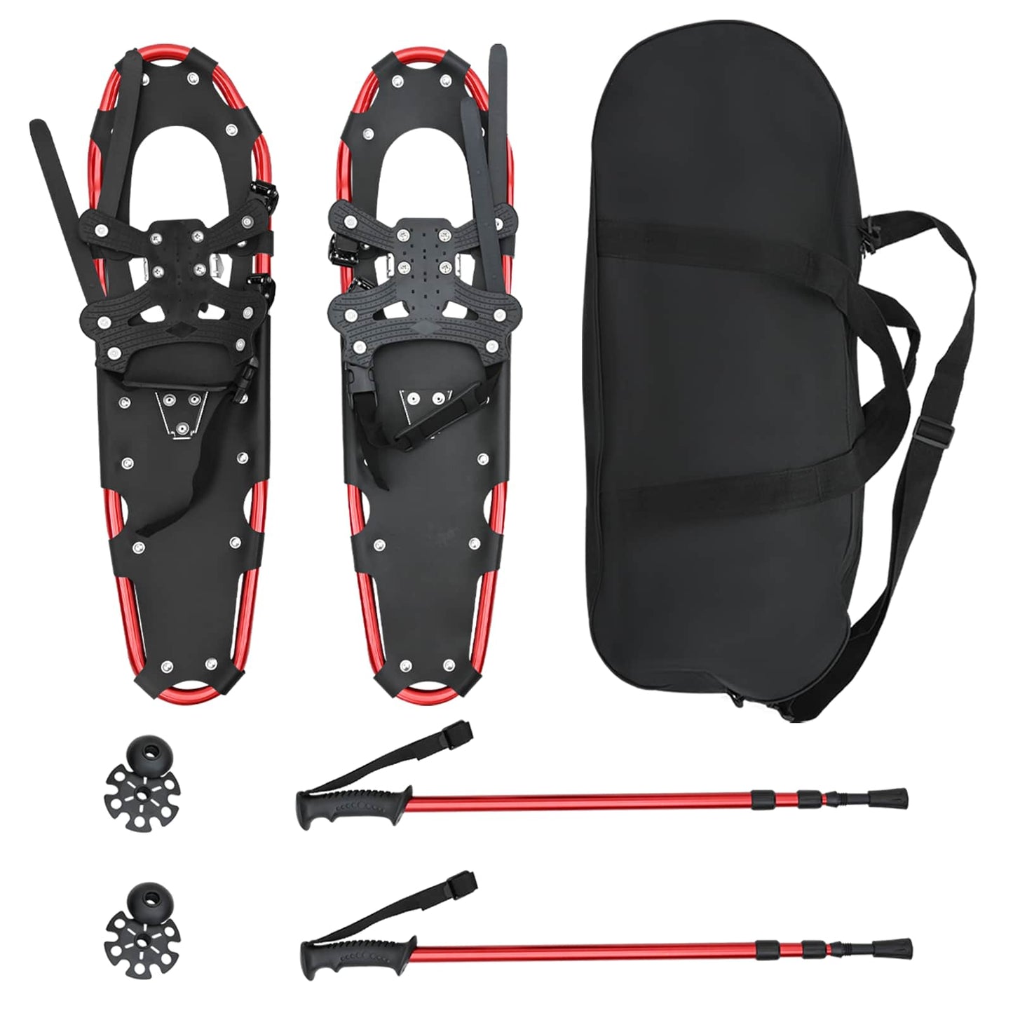 3 in 1 sneeuwschoenen met wandelschoenen Rood en Zwart is nu te koop bij PeponiXL, paradijselijk wonen!