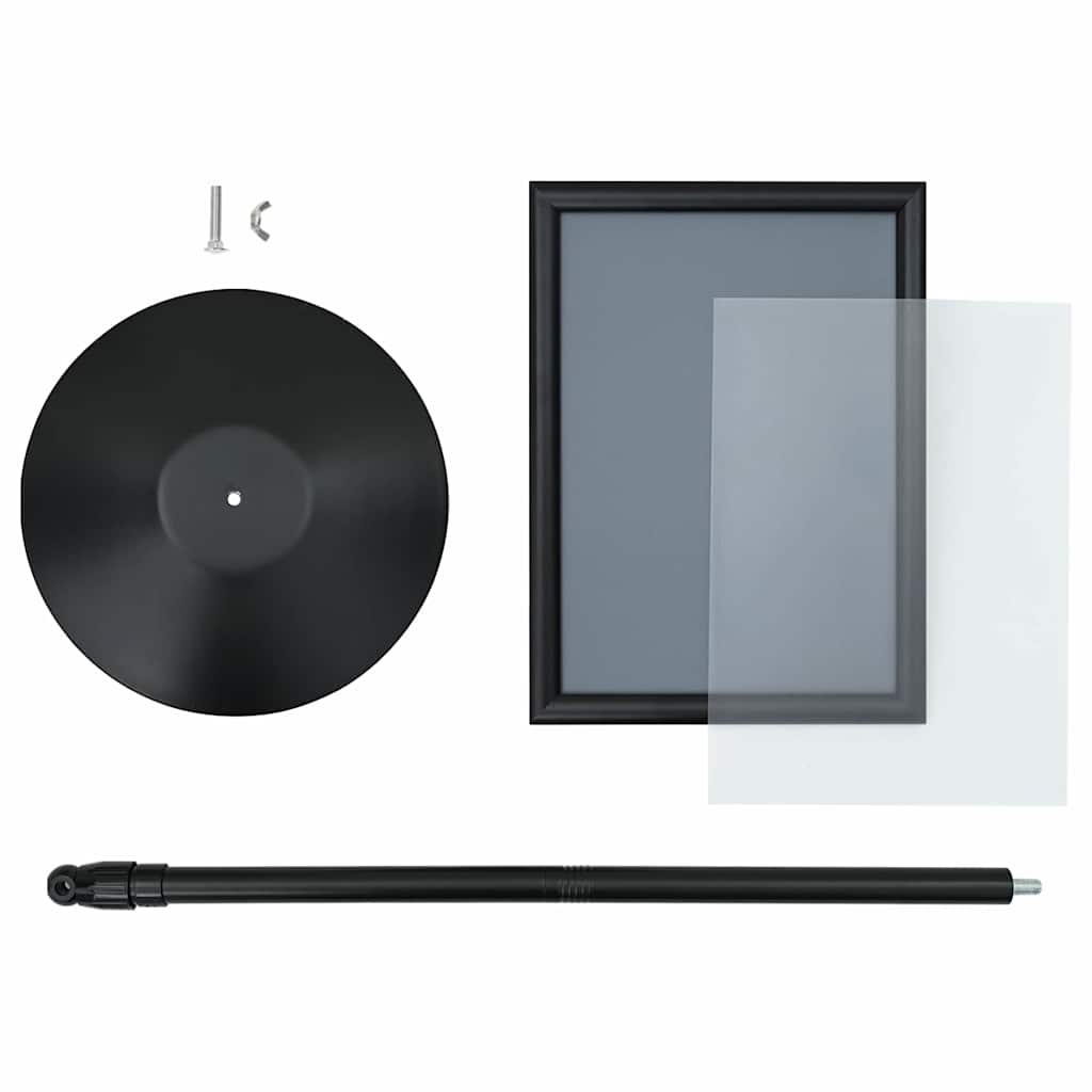 Pedestal Posterstand Zwart a3 Aluminium en PVC is nu te koop bij PeponiXL, paradijselijk wonen!