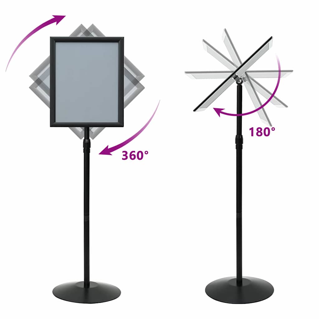 Pedestal Posterstand Zwart a3 Aluminium en PVC is nu te koop bij PeponiXL, paradijselijk wonen!
