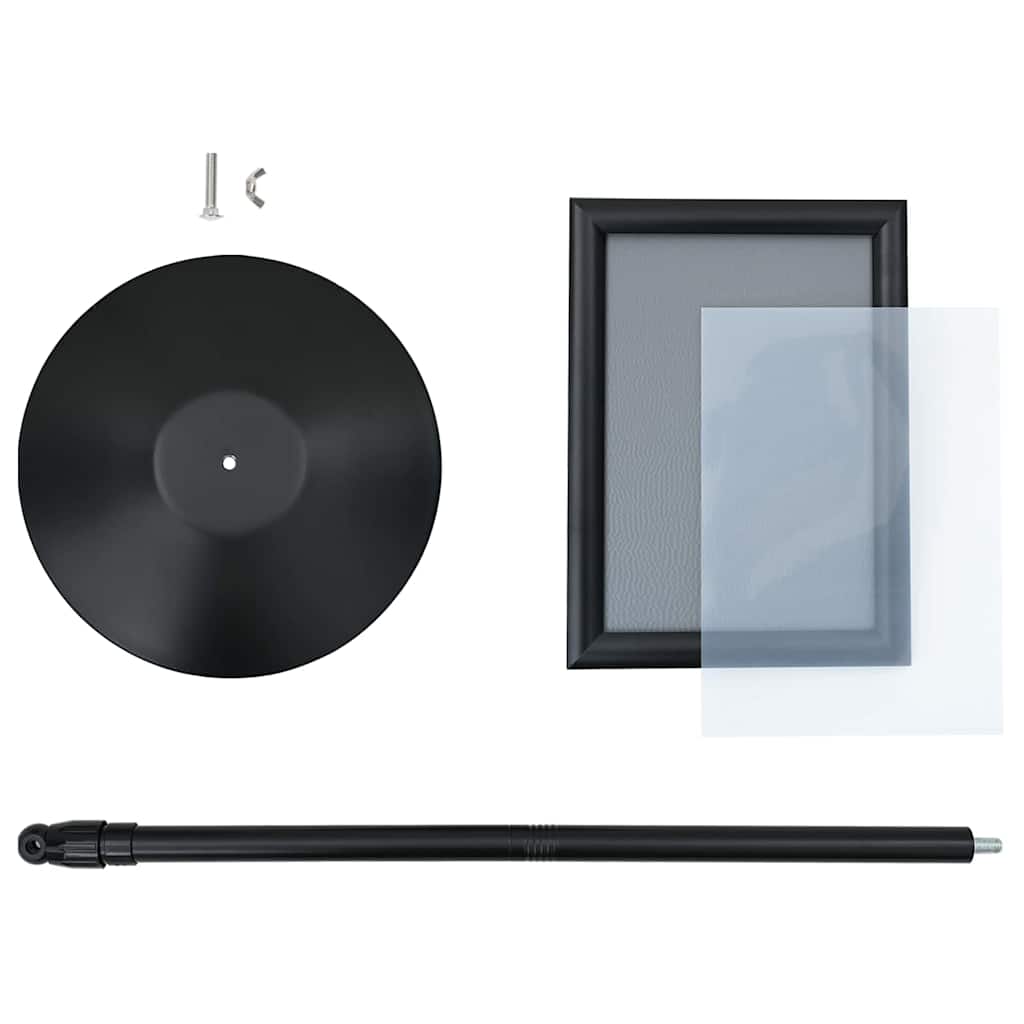 Pedestal Posterstand Zwart a4 Aluminium en PVC is nu te koop bij PeponiXL, paradijselijk wonen!