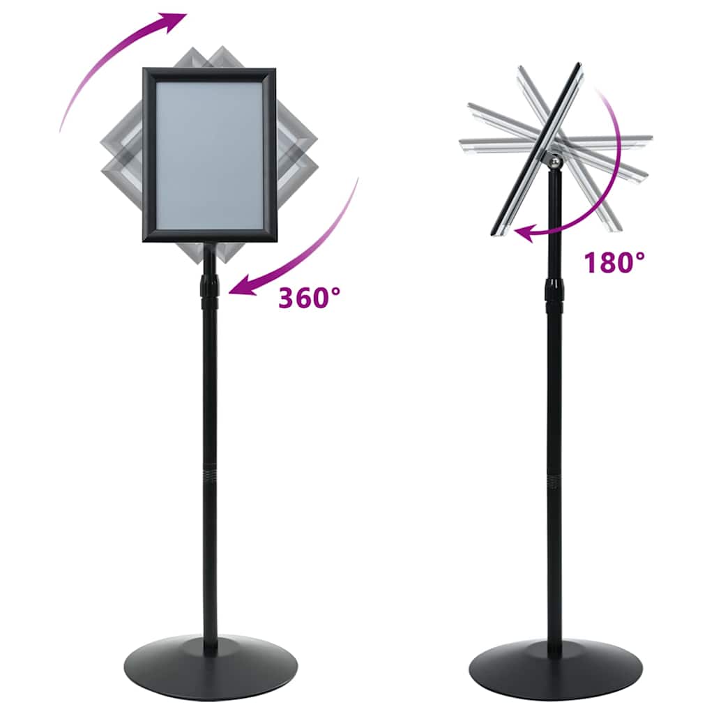 Pedestal Posterstand Zwart a4 Aluminium en PVC is nu te koop bij PeponiXL, paradijselijk wonen!