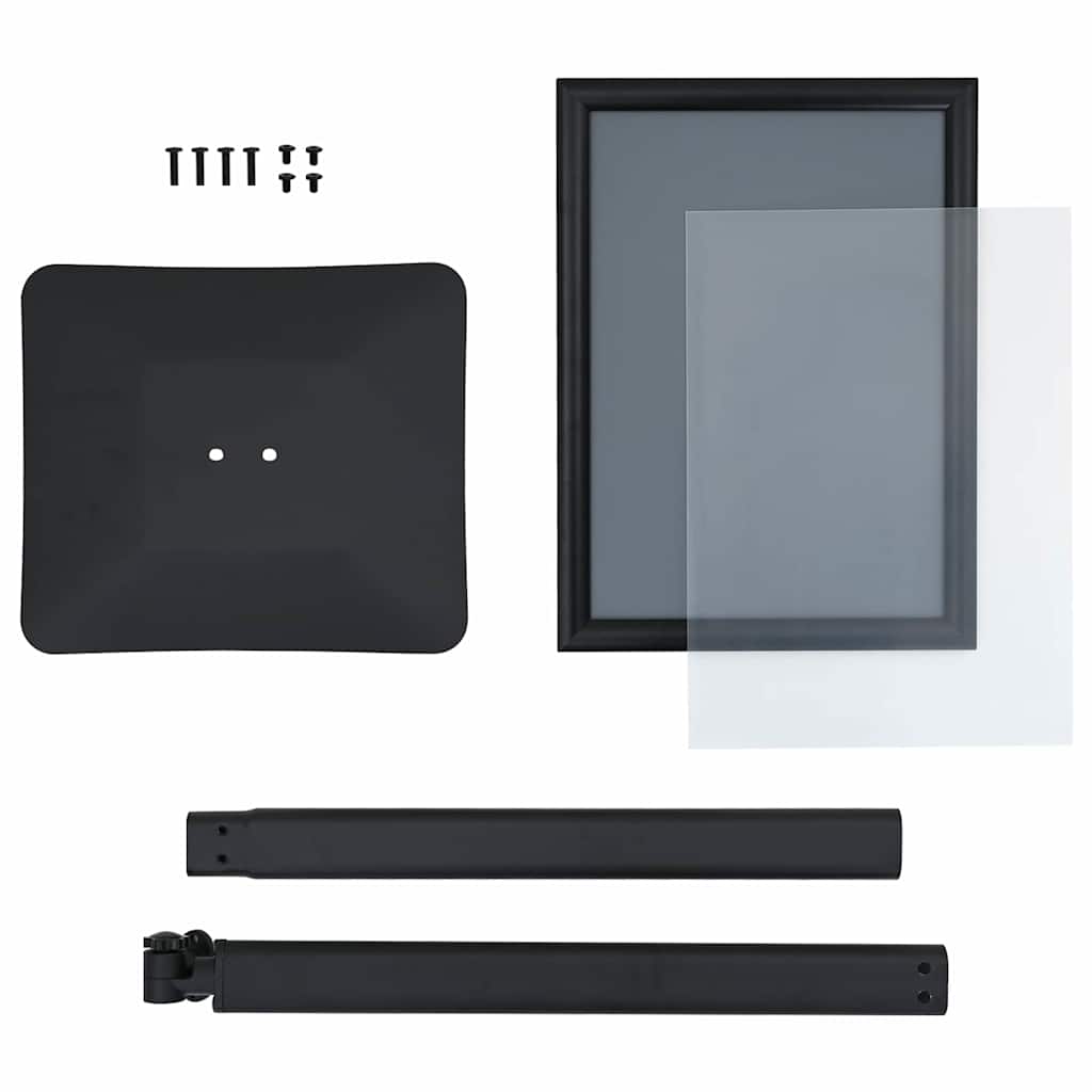 Pedestal Posterstand Zwart a3 Aluminium en PVC is nu te koop bij PeponiXL, paradijselijk wonen!