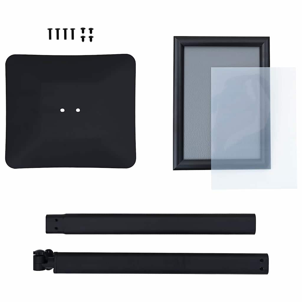 Pedestal Posterstand Zwart a4 Aluminium en PVC is nu te koop bij PeponiXL, paradijselijk wonen!