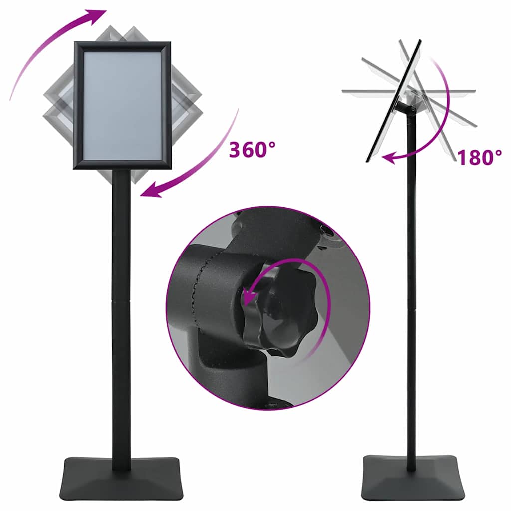 Pedestal Posterstand Zwart a4 Aluminium en PVC is nu te koop bij PeponiXL, paradijselijk wonen!