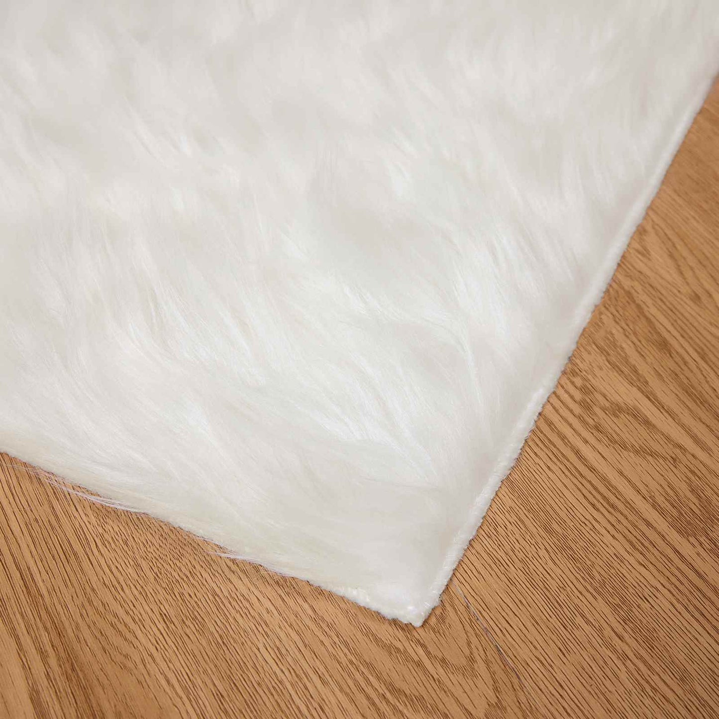 Tapijt van imitatie TAFALLA Wit 80 x 150 cm Polyester is nu te koop bij PeponiXL, paradijselijk wonen!