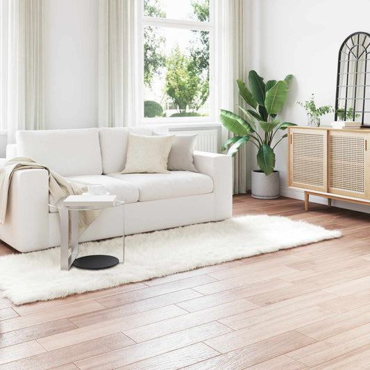 Tapijt van imitatie TAFALLA Wit 80 x 250 cm Polyester is nu te koop bij PeponiXL, paradijselijk wonen!