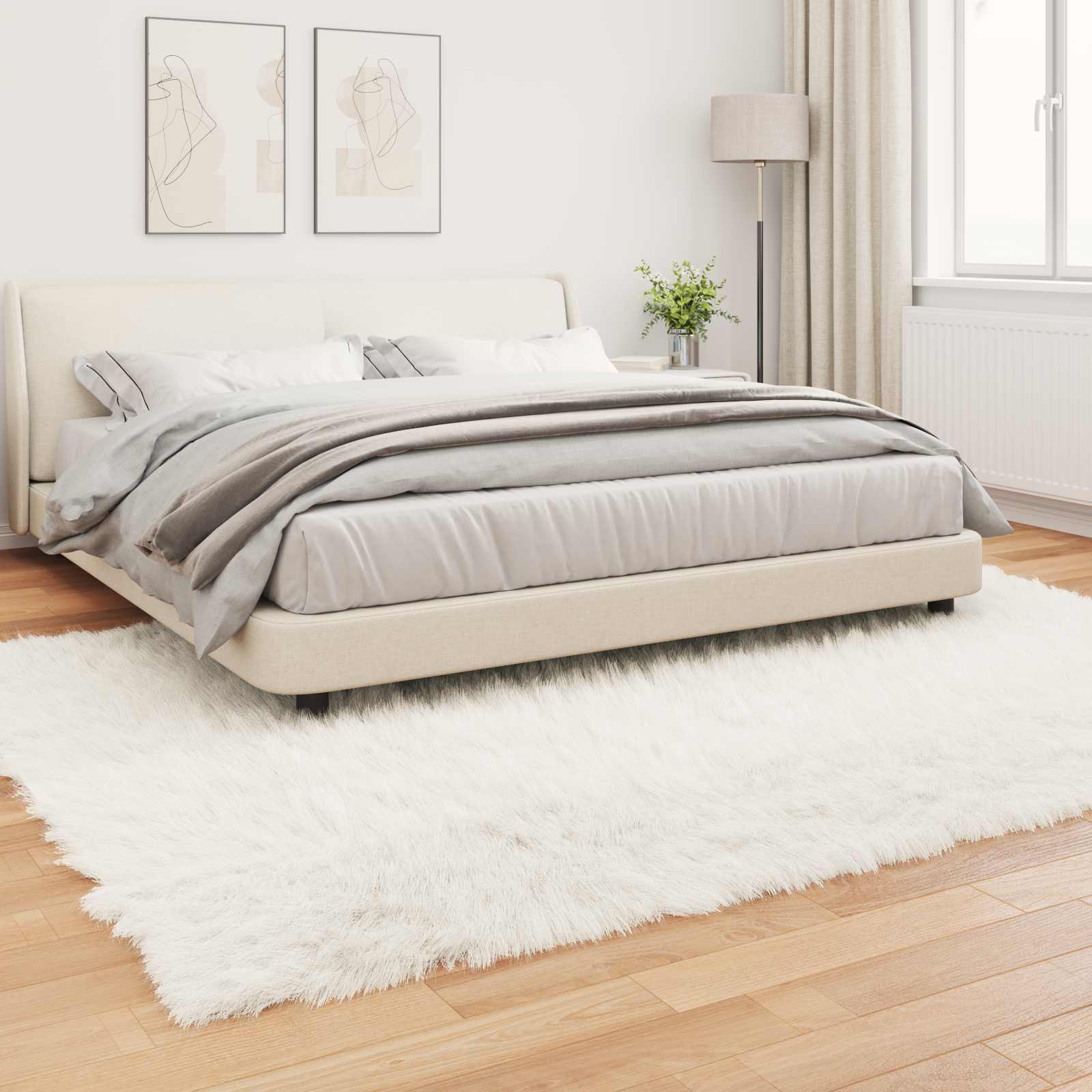 Tapijt van imitatie TAFALLA Wit 240 x 340 cm Polyester is nu te koop bij PeponiXL, paradijselijk wonen!