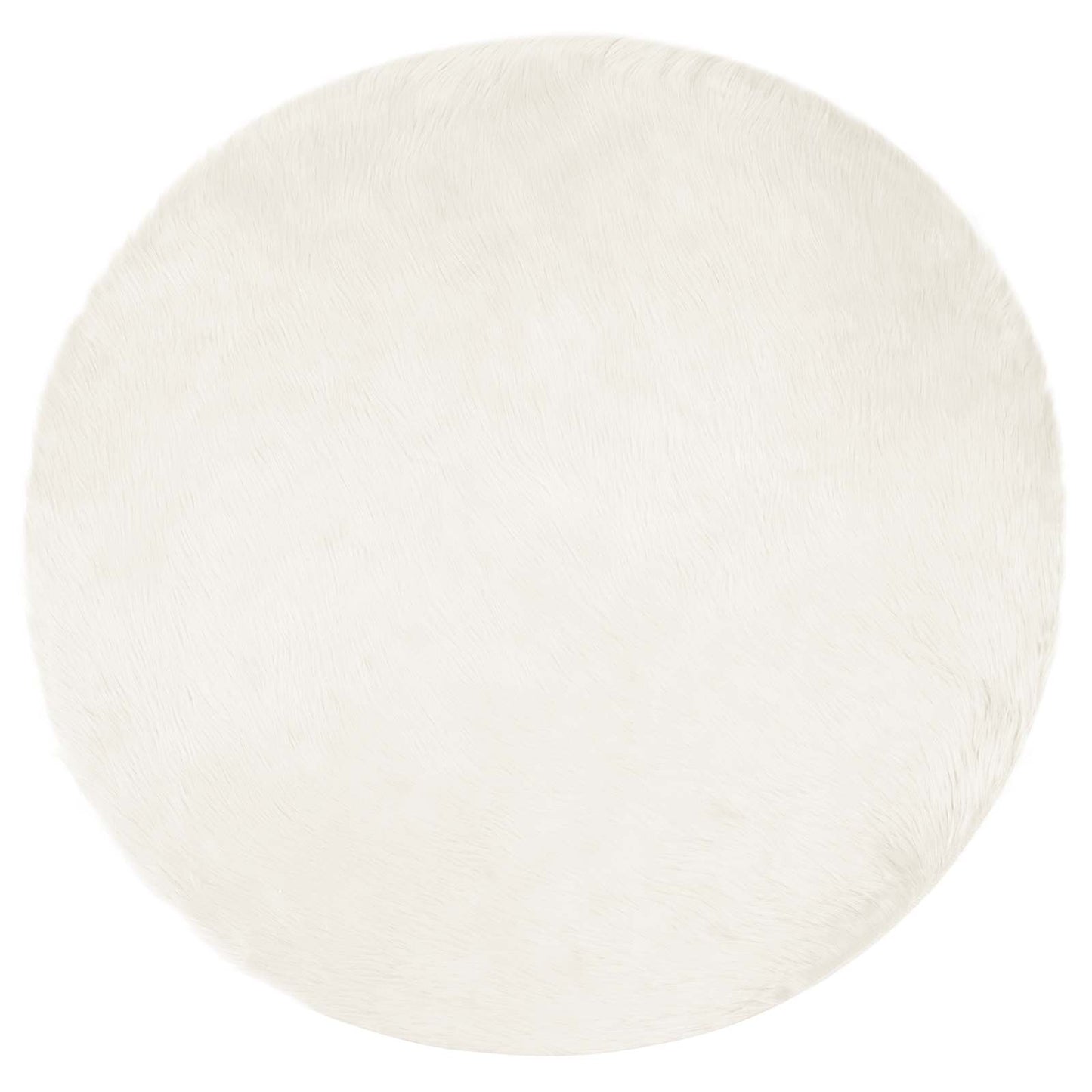 Tapijt van imitatie TAFALLA Wit Ø 160 cm Polyester is nu te koop bij PeponiXL, paradijselijk wonen!