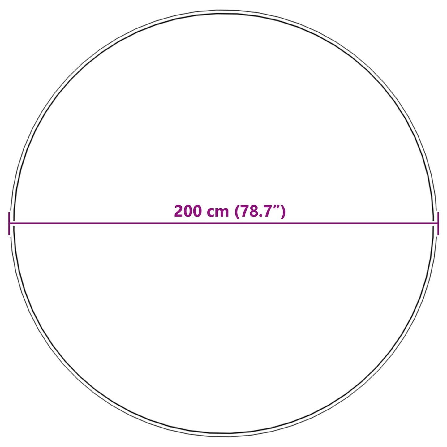 Nep Schapenvacht Tapijt Tafalla Wit Ø 200 cm Polyester is nu te koop bij PeponiXL, paradijselijk wonen!