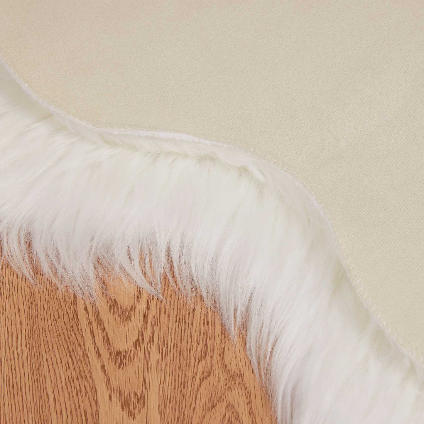 Tapijt van imitatie TAFALLA Wit 50 x 80 cm Polyester is nu te koop bij PeponiXL, paradijselijk wonen!