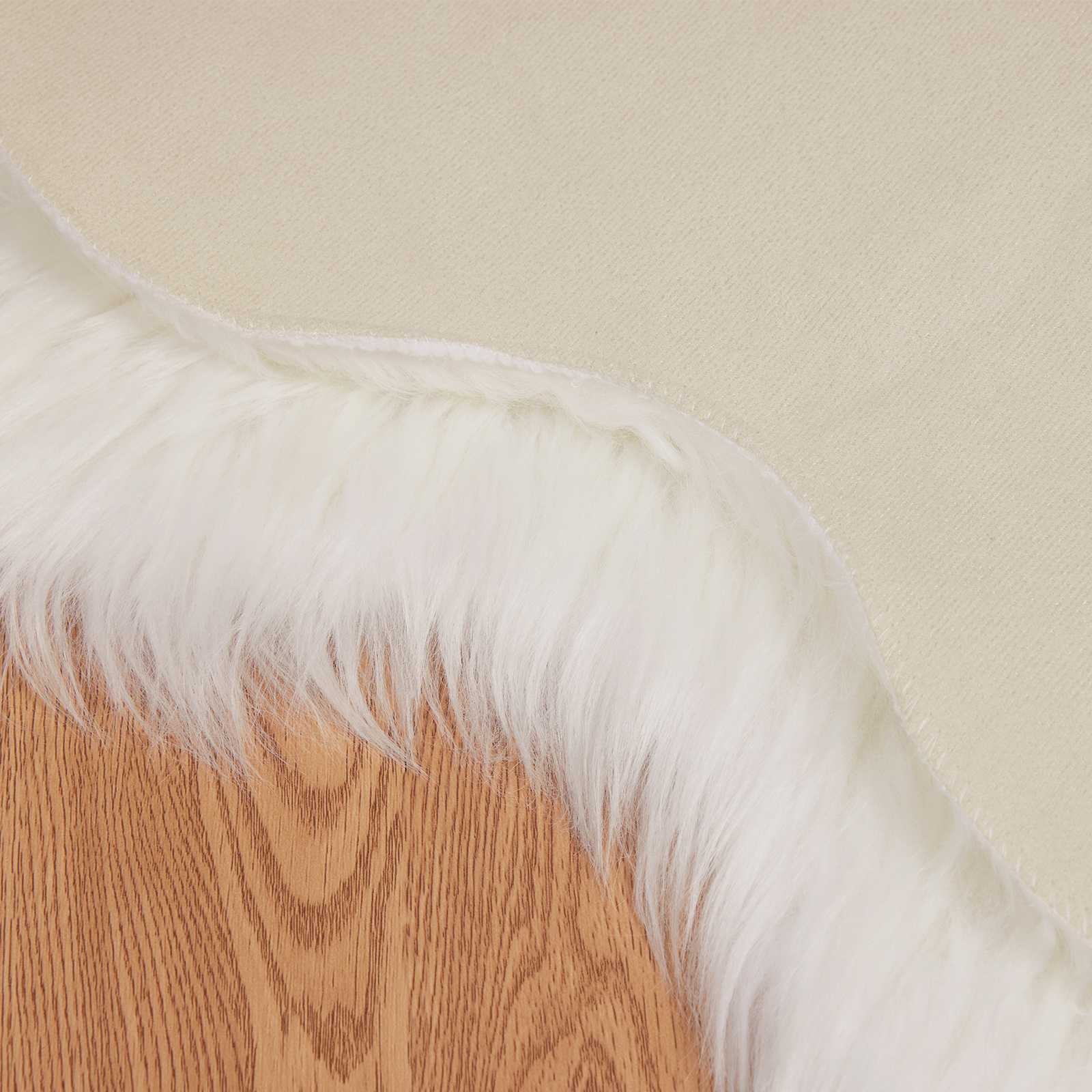 Tapijt van imitatie TAFALLA Wit 50 x 80 cm Polyester is nu te koop bij PeponiXL, paradijselijk wonen!