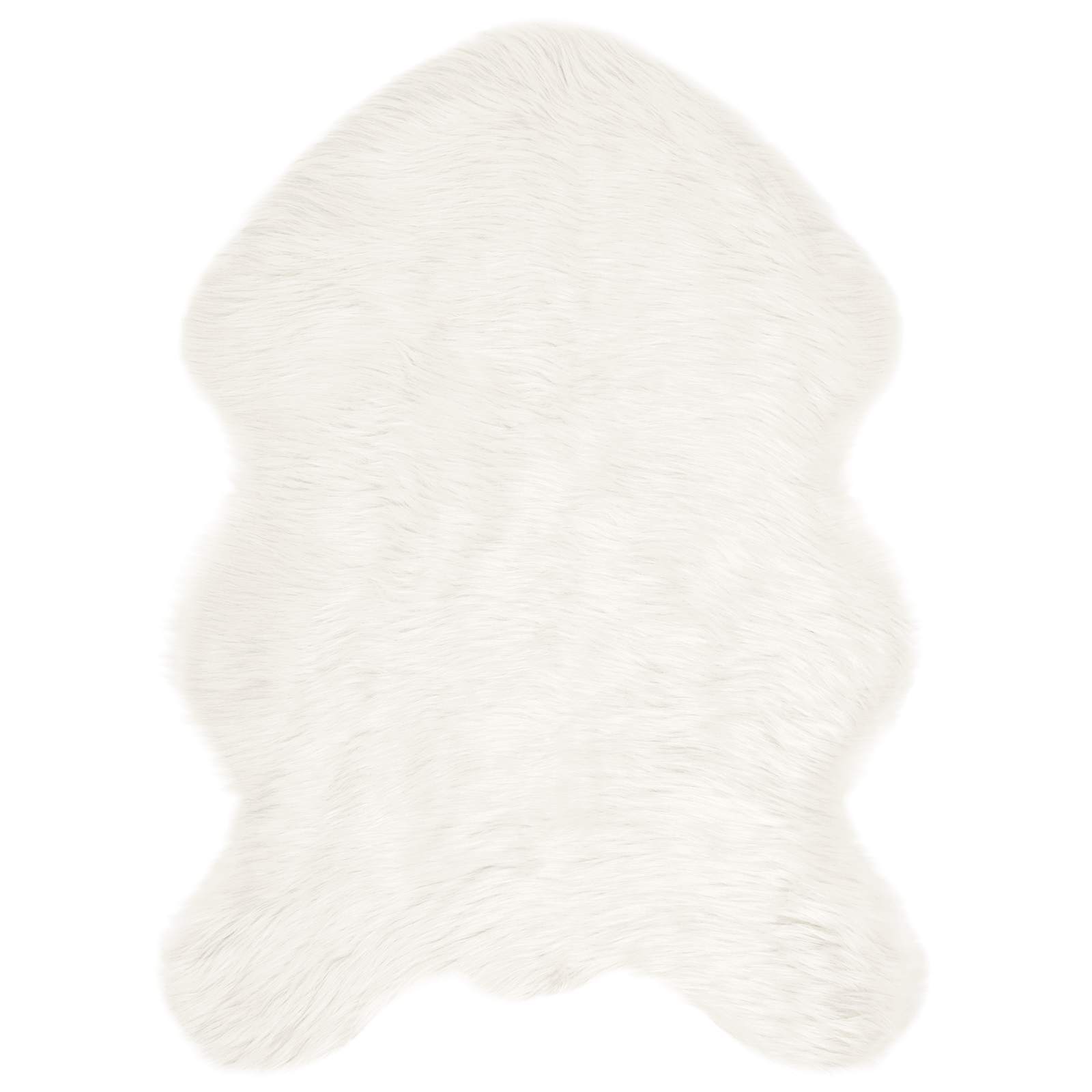 Tapijt van imitatie TAFALLA Wit 60 x 90 cm Polyester is nu te koop bij PeponiXL, paradijselijk wonen!