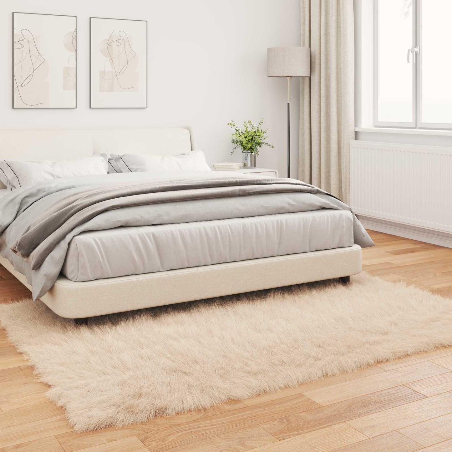 Tapijt van imitatie TAFALLA Beige 160 x 230 cm Polyester is nu te koop bij PeponiXL, paradijselijk wonen!