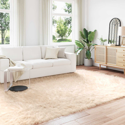 Tapijt van imitatie TAFALLA Beige 200 x 280 cm Polyester is nu te koop bij PeponiXL, paradijselijk wonen!