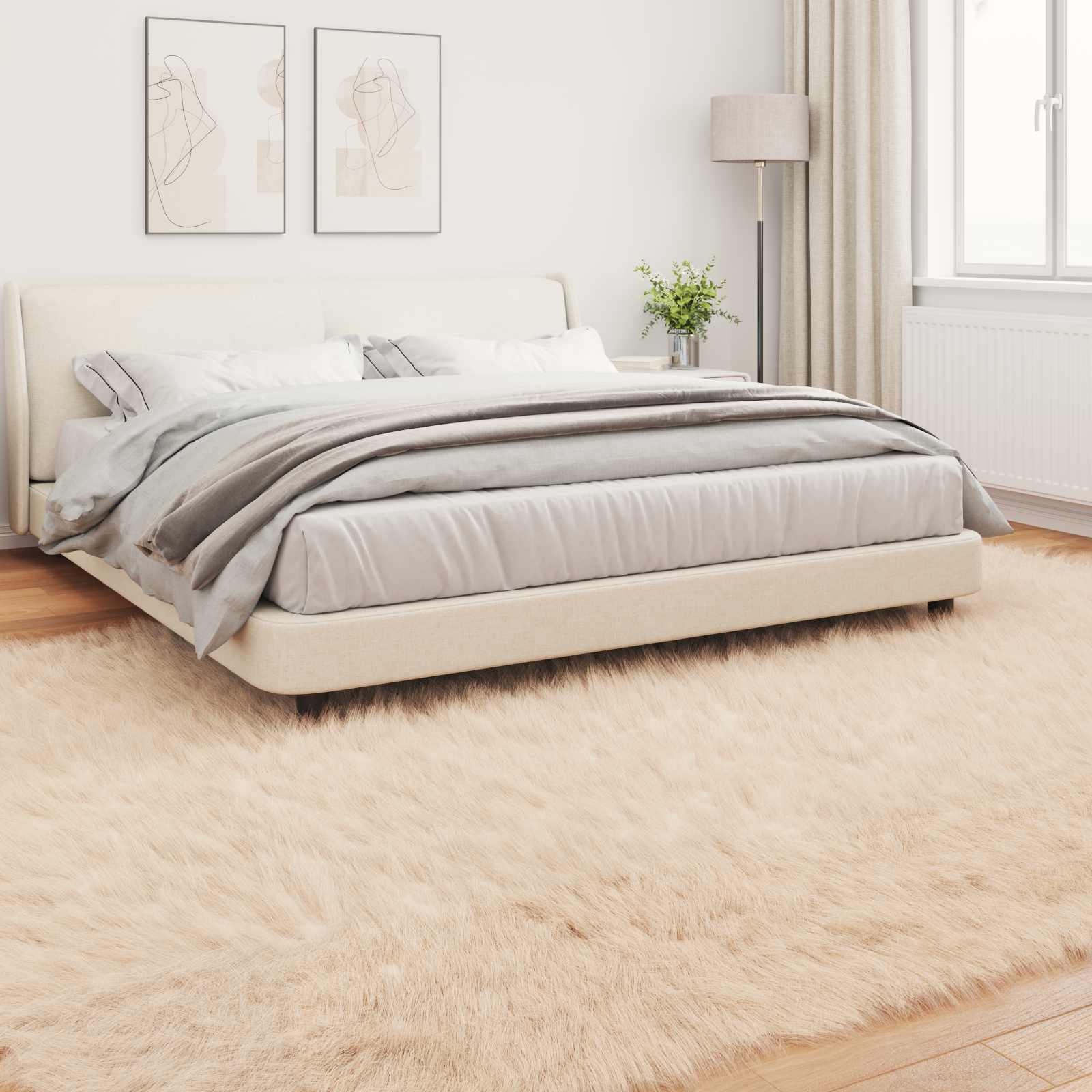Tapijt van imitatie TAFALLA Beige 200 x 280 cm Polyester is nu te koop bij PeponiXL, paradijselijk wonen!