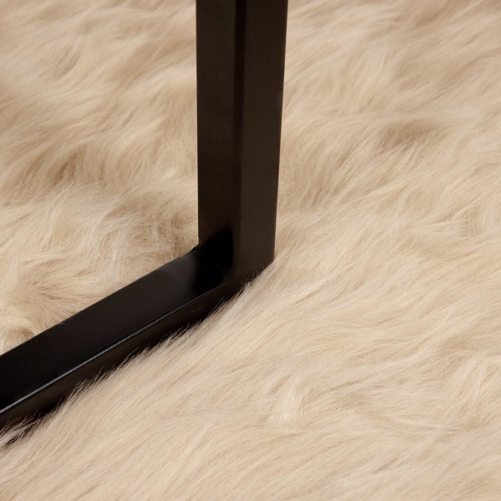 Tapijt van imitatie TAFALLA Beige 200 x 200 cm Polyester is nu te koop bij PeponiXL, paradijselijk wonen!