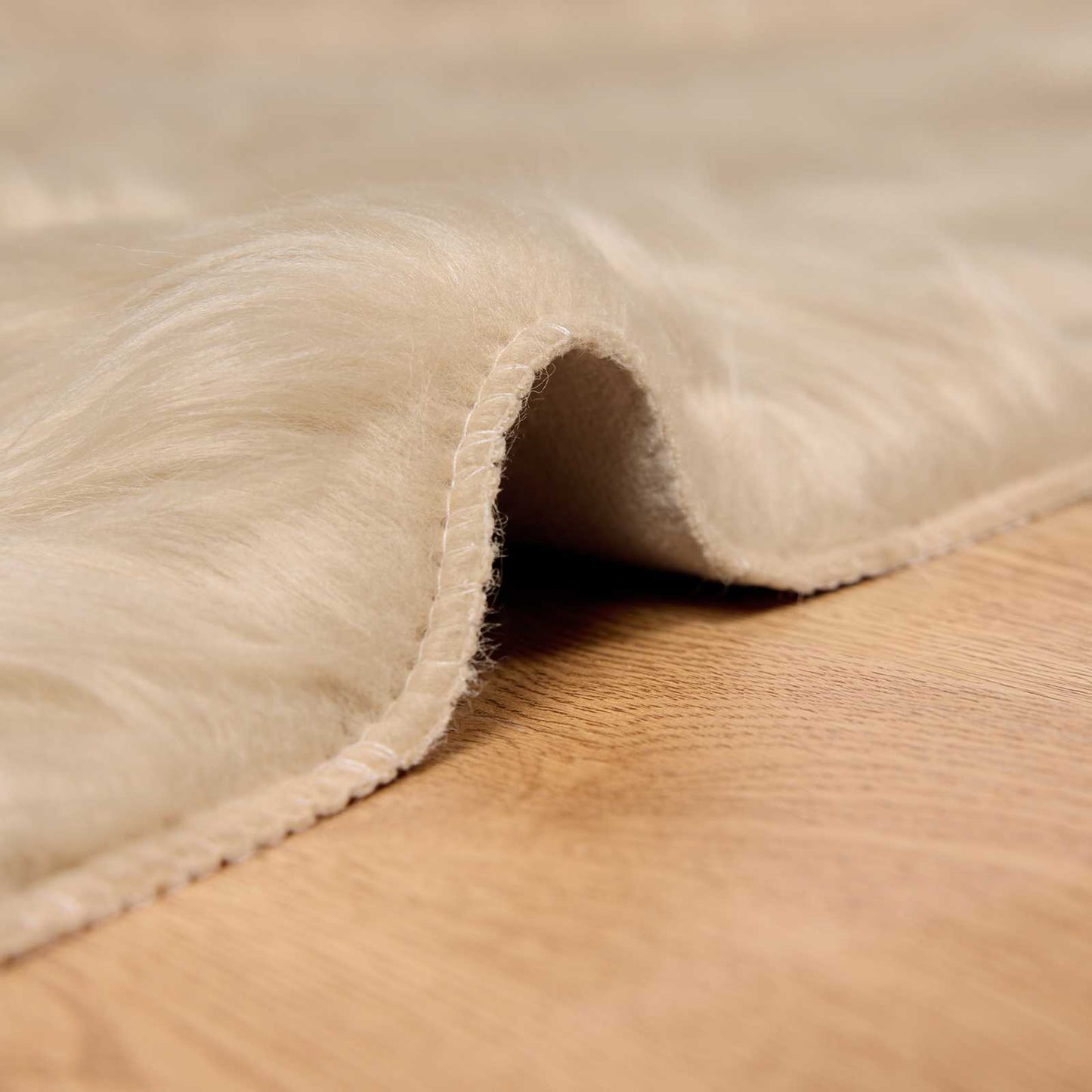 Tapijt van imitatie TAFALLA Beige 200 x 200 cm Polyester is nu te koop bij PeponiXL, paradijselijk wonen!
