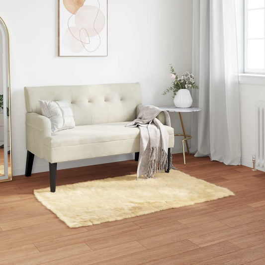 Tapijt van imitatie TAFALLA Crèmekleurig 60 x 110 cm Polyester is nu te koop bij PeponiXL, paradijselijk wonen!