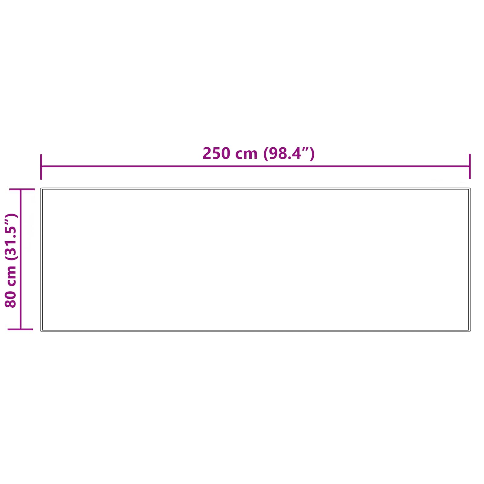 Tapijt van imitatie TAFALLA Crèmekleurig 80 x 250 cm Polyester is nu te koop bij PeponiXL, paradijselijk wonen!