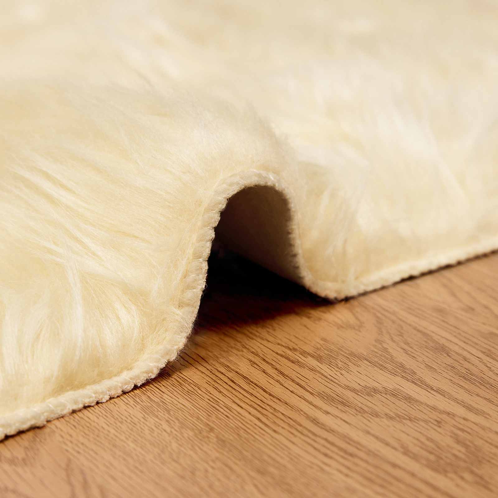 Tapijt van imitatie TAFALLA Crèmekleurig 140 x 200 cm Polyester is nu te koop bij PeponiXL, paradijselijk wonen!