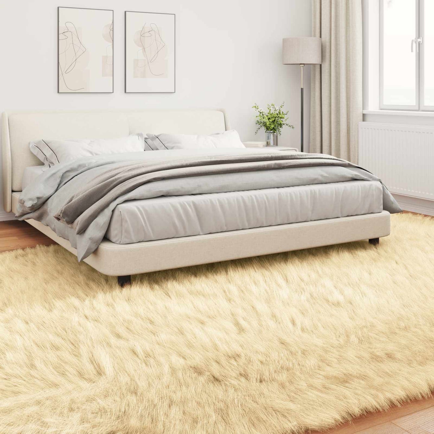 Tapijt van imitatie TAFALLA Crèmekleurig 240 x 340 cm Polyester is nu te koop bij PeponiXL, paradijselijk wonen!