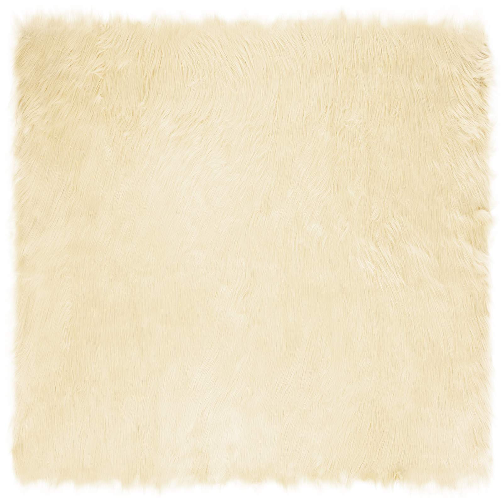 Nep Schapenvacht Tapijt Tafalla Crème 120 x 120 cm Polyester is nu te koop bij PeponiXL, paradijselijk wonen!