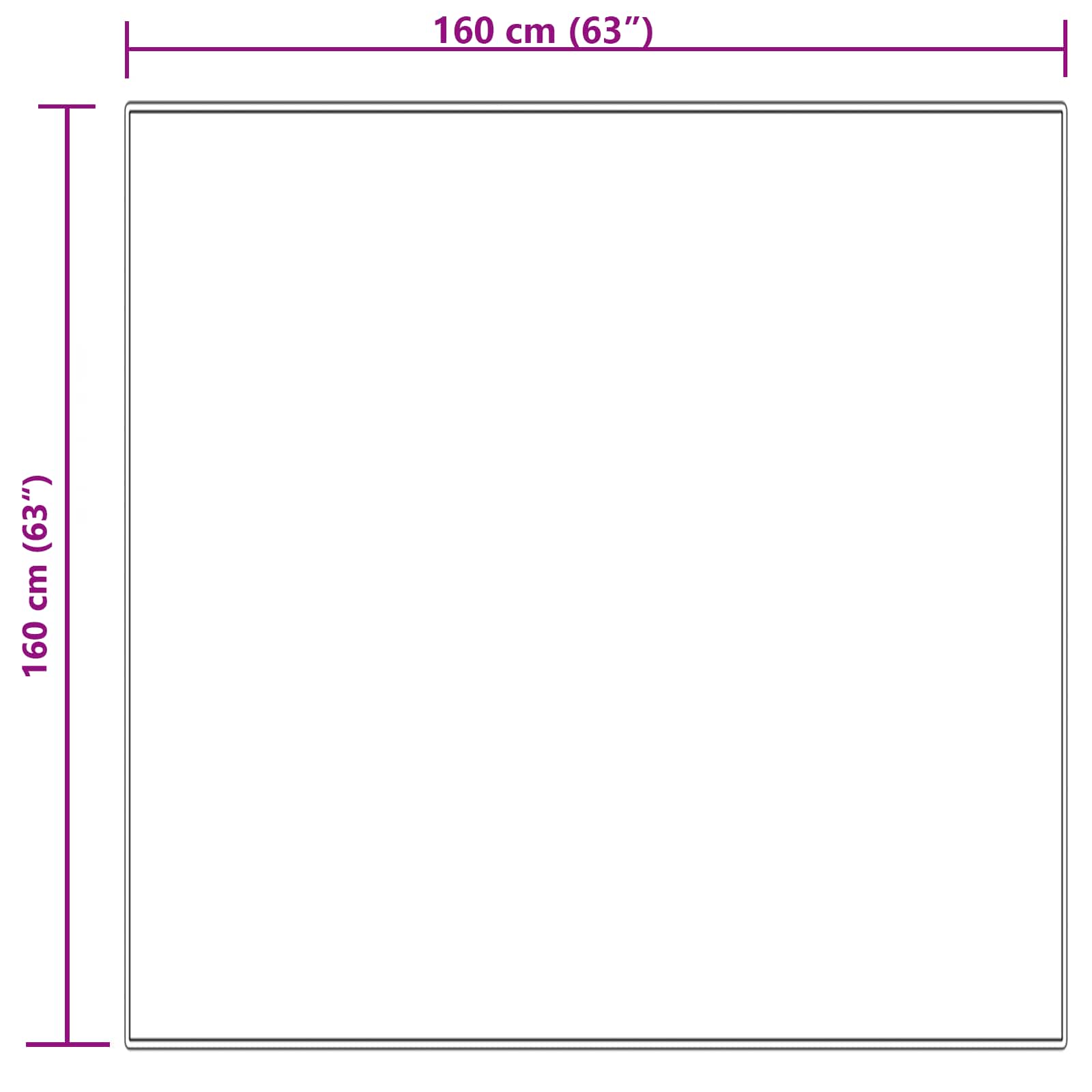 Tapijt van imitatie TAFALLA Crèmekleurig 160 x 160 cm Polyester is nu te koop bij PeponiXL, paradijselijk wonen!
