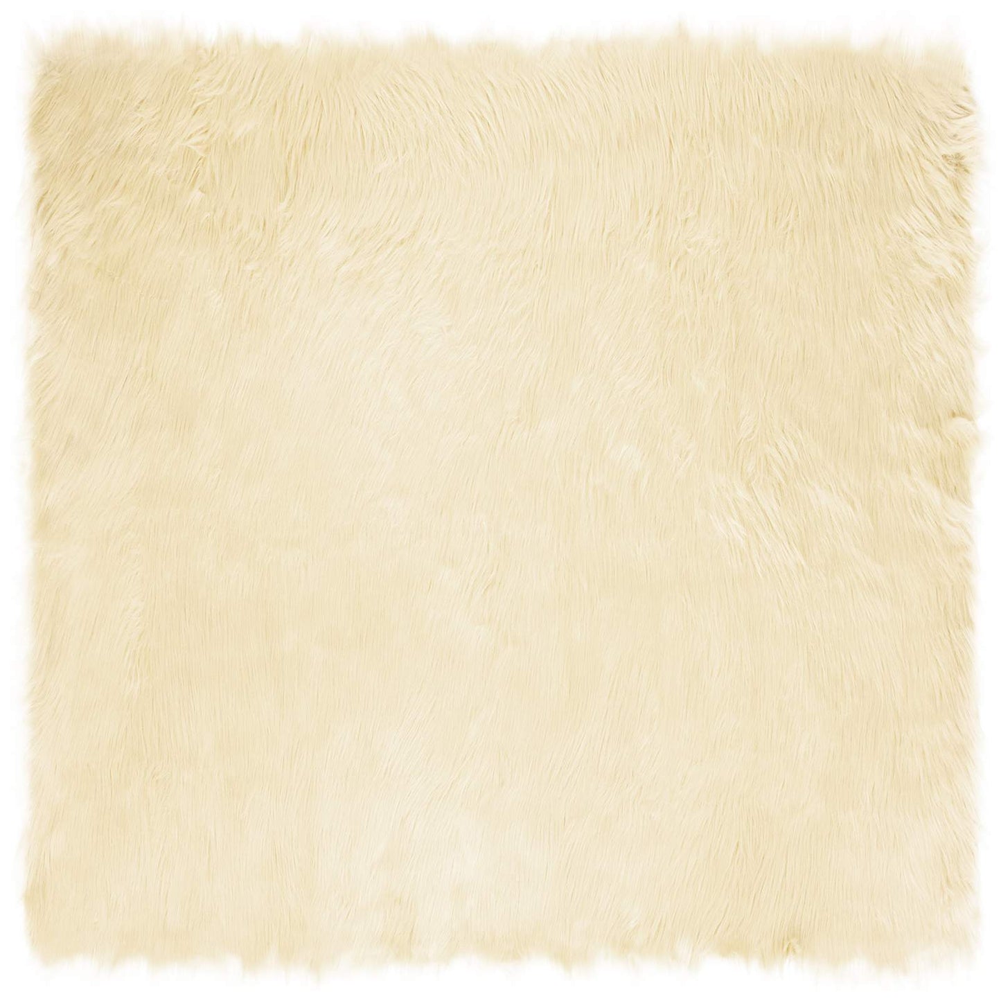 Nep Schapenvacht Tapijt Tafalla Crème 200 x 200 cm Polyester is nu te koop bij PeponiXL, paradijselijk wonen!