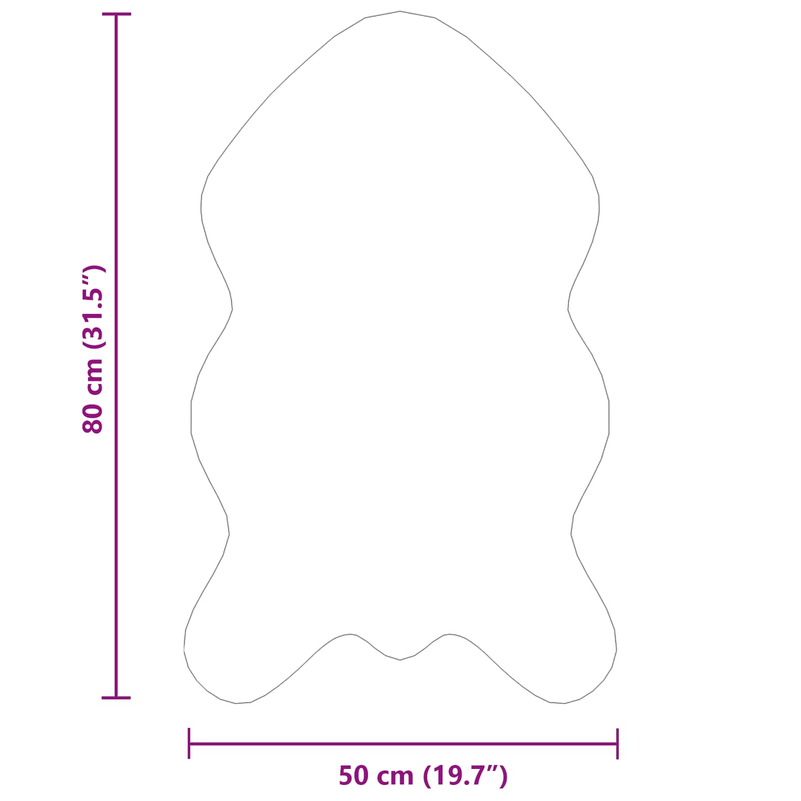 Nep Schapenvacht Tapijt Tafalla Crème 50 x 80 cm Polyester is nu te koop bij PeponiXL, paradijselijk wonen!