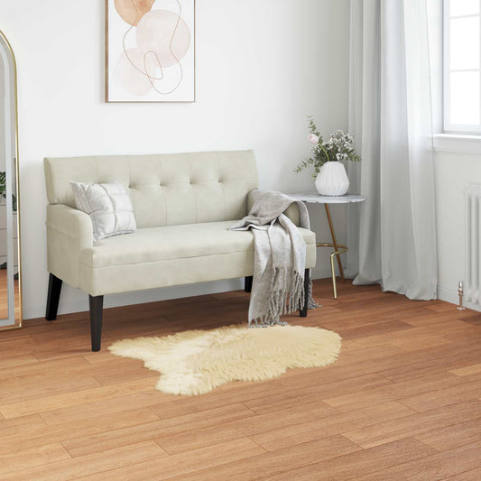 Tapijt van imitatie TAFALLA Crèmekleurig 60 x 90 cm Polyester is nu te koop bij PeponiXL, paradijselijk wonen!