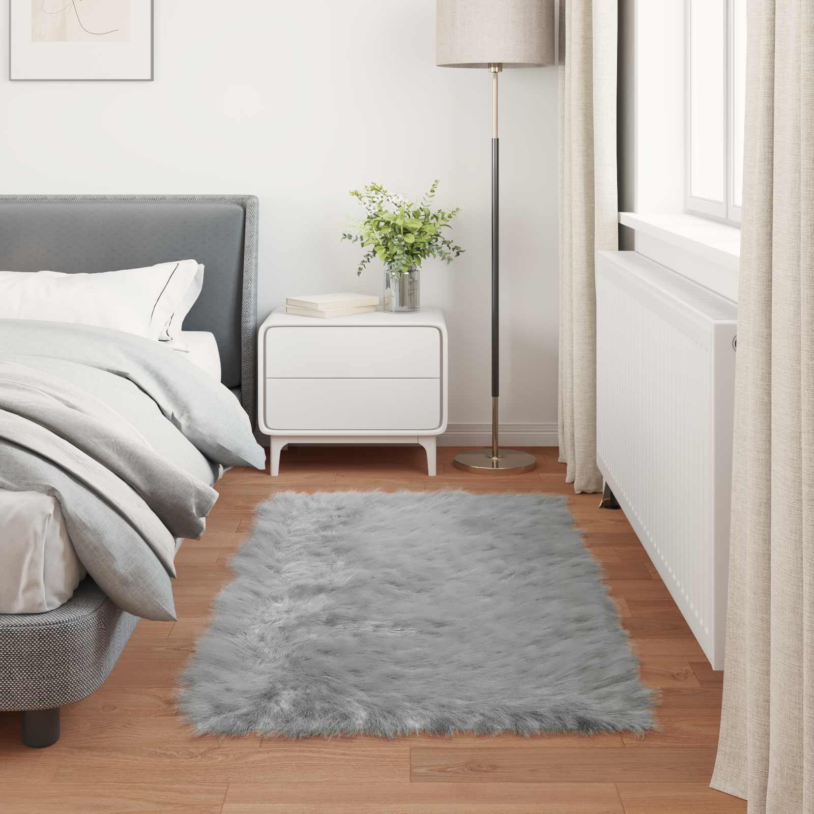 Tapijt van imitatie TAFALLA Grijs 60 x 110 cm Polyester is nu te koop bij PeponiXL, paradijselijk wonen!