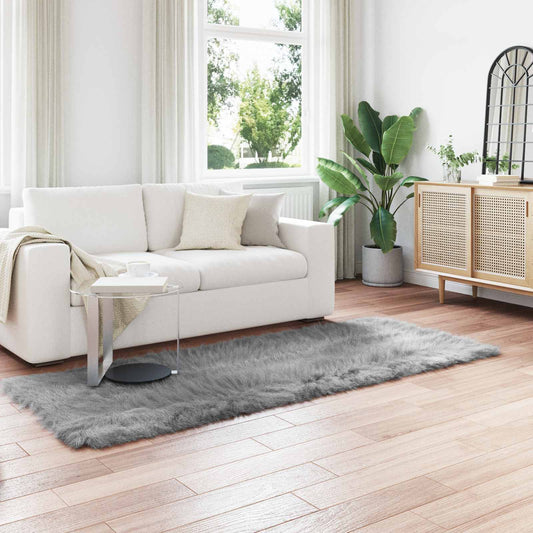 Tapijt van imitatie TAFALLA Grijs 80 x 250 cm Polyester is nu te koop bij PeponiXL, paradijselijk wonen!