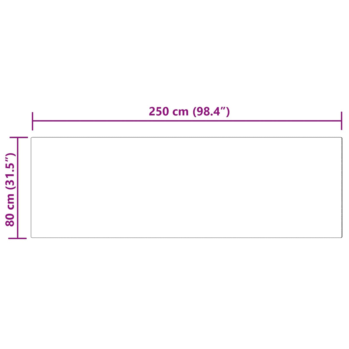 Tapijt van imitatie TAFALLA Grijs 80 x 250 cm Polyester is nu te koop bij PeponiXL, paradijselijk wonen!