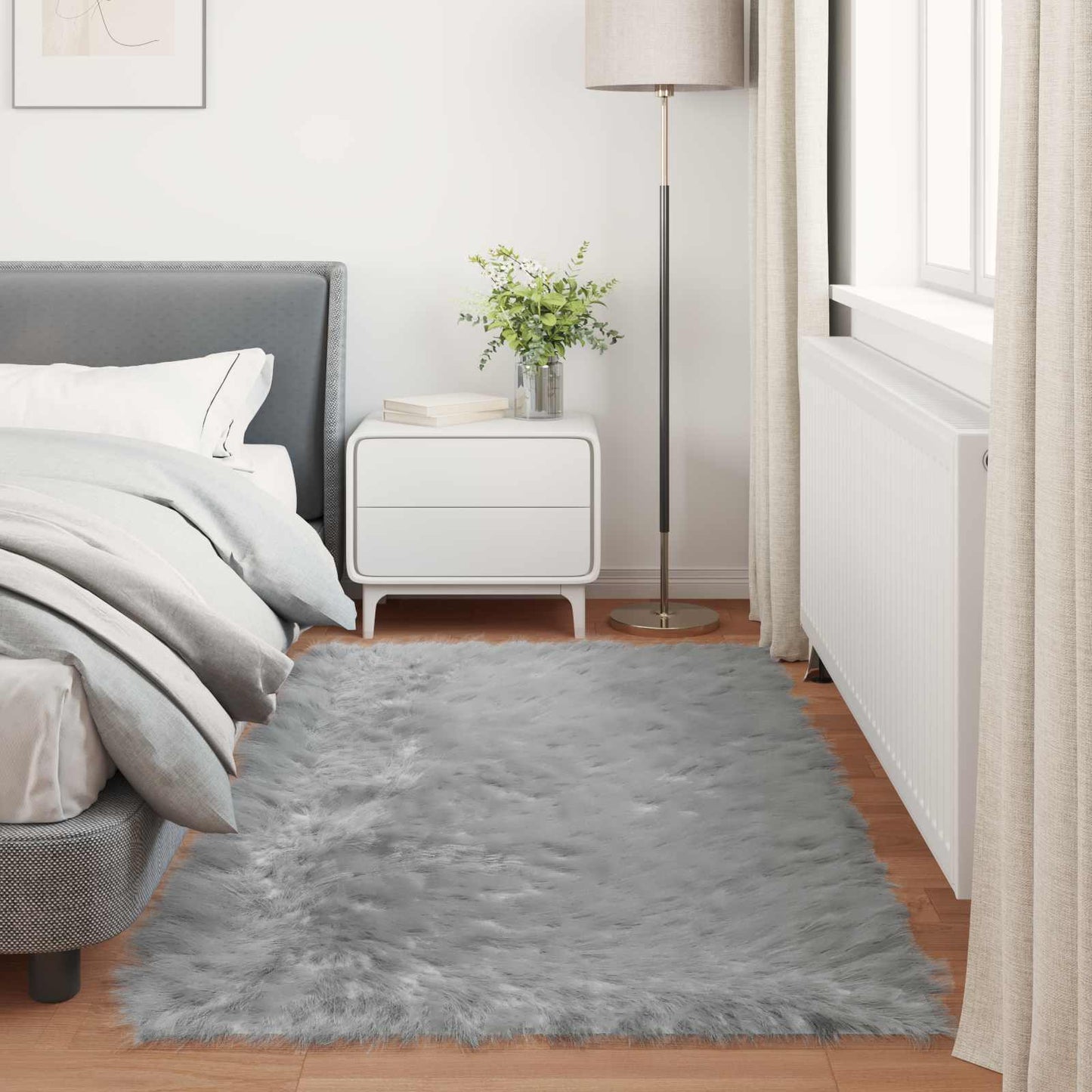 Tapijt van imitatie TAFALLA Grijs 100 x 200 cm Polyester is nu te koop bij PeponiXL, paradijselijk wonen!