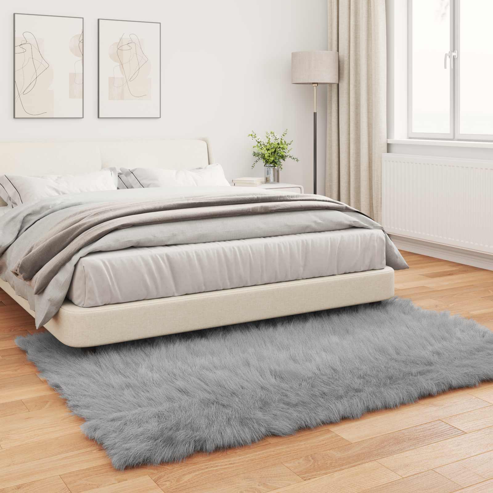 Tapijt van imitatie TAFALLA Grijs 160 x 230 cm Polyester is nu te koop bij PeponiXL, paradijselijk wonen!
