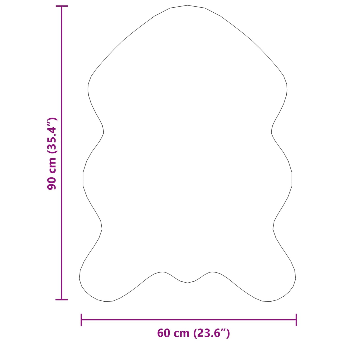 Tapijt van imitatie TAFALLA Grijs 60 x 90 cm Polyester is nu te koop bij PeponiXL, paradijselijk wonen!