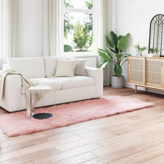 Tapijt van imitatie TAFALLA Roze 80 x 250 cm Polyester is nu te koop bij PeponiXL, paradijselijk wonen!