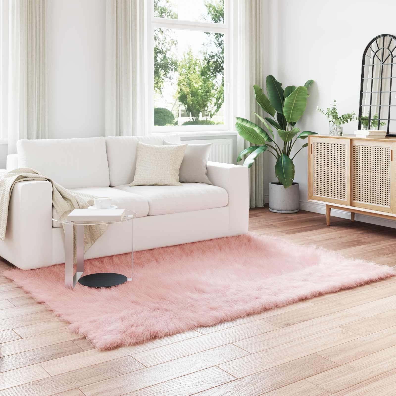 Tapijt van imitatie TAFALLA Roze 160 x 230 cm Polyester is nu te koop bij PeponiXL, paradijselijk wonen!