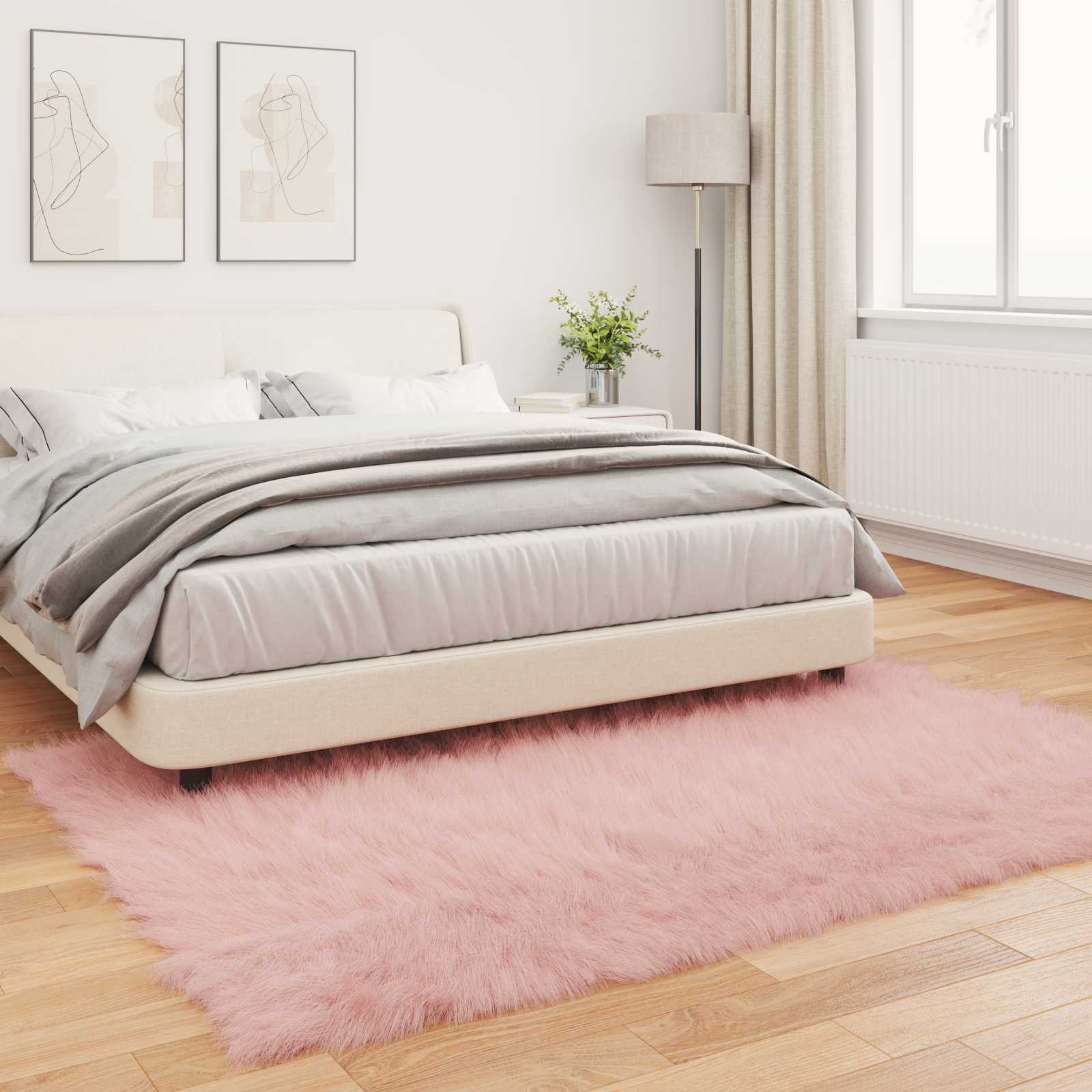 Tapijt van imitatie TAFALLA Roze 160 x 230 cm Polyester is nu te koop bij PeponiXL, paradijselijk wonen!