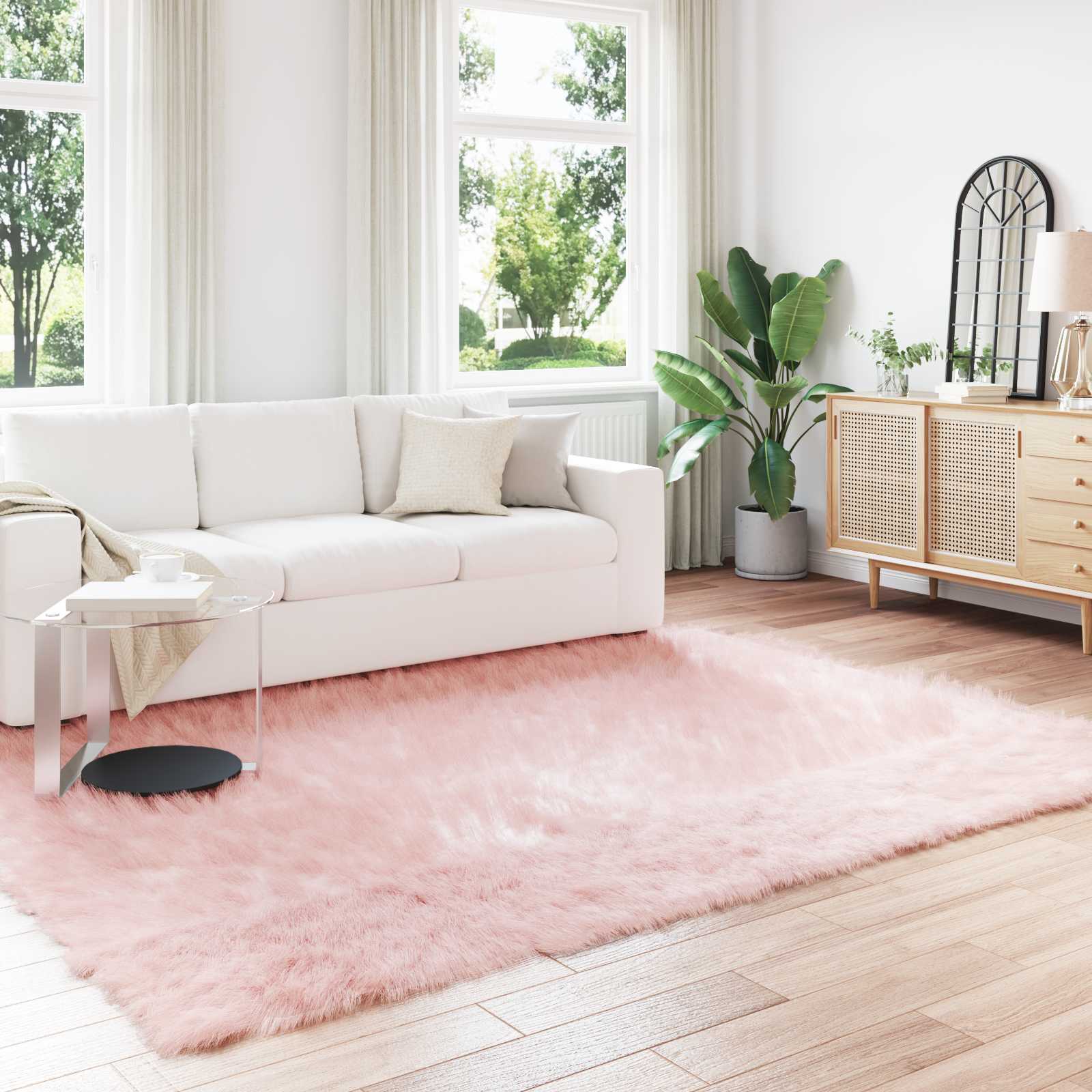 Tapijt van imitatie TAFALLA Roze 240 x 340 cm Polyester is nu te koop bij PeponiXL, paradijselijk wonen!