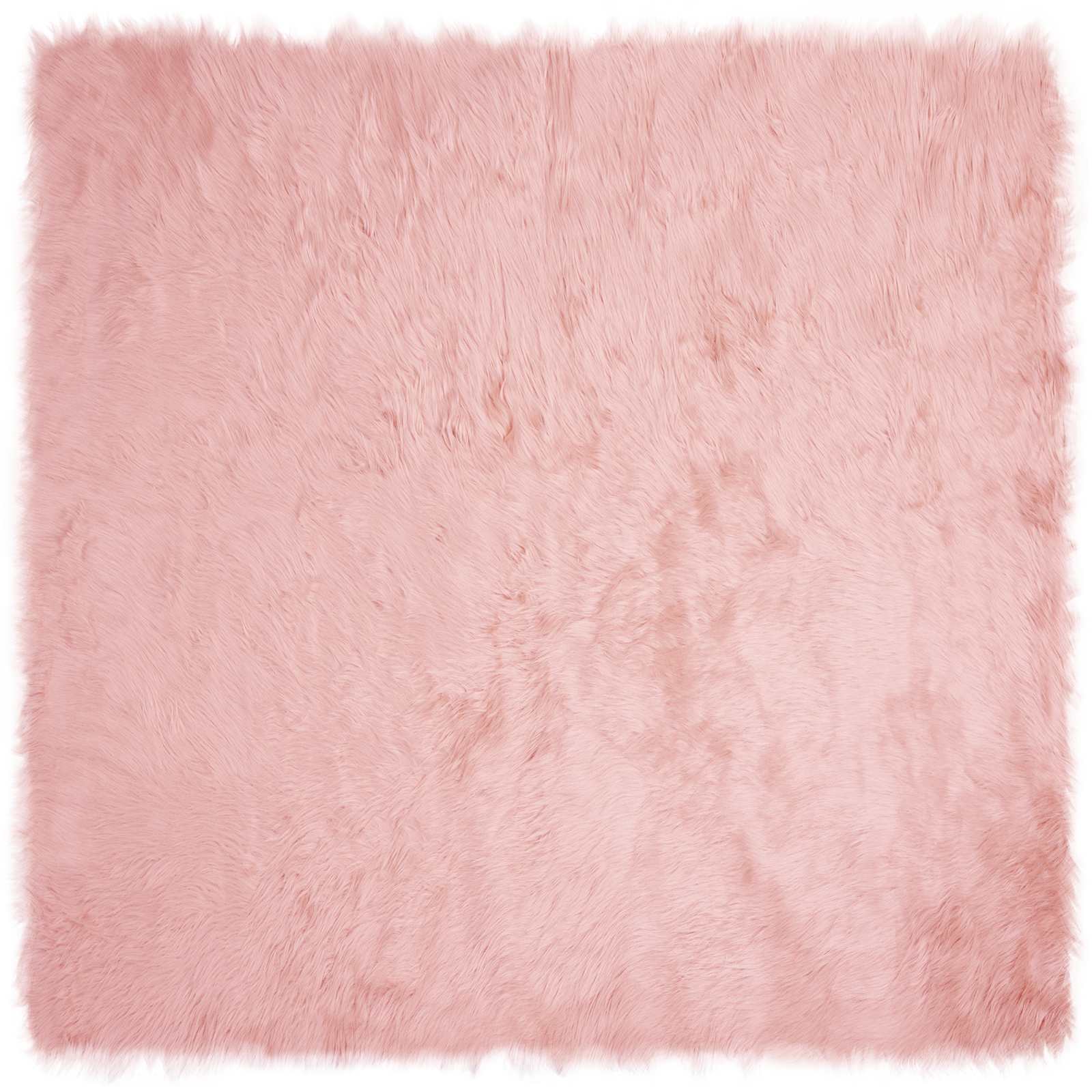 Nep Schapenvacht Tapijt Tafalla Roze 120 x 120 cm Polyester is nu te koop bij PeponiXL, paradijselijk wonen!