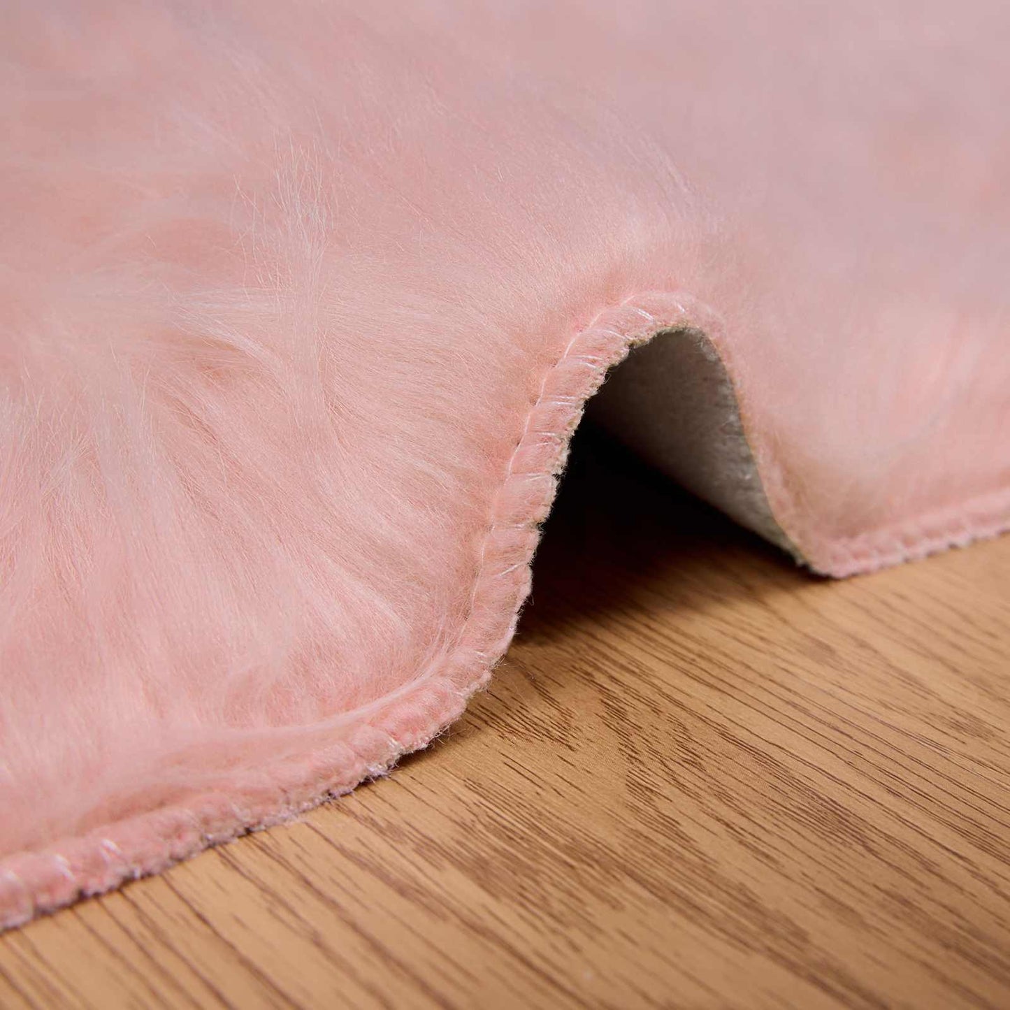 Tapijt van imitatie TAFALLA Roze 160 x 160 cm Polyester is nu te koop bij PeponiXL, paradijselijk wonen!