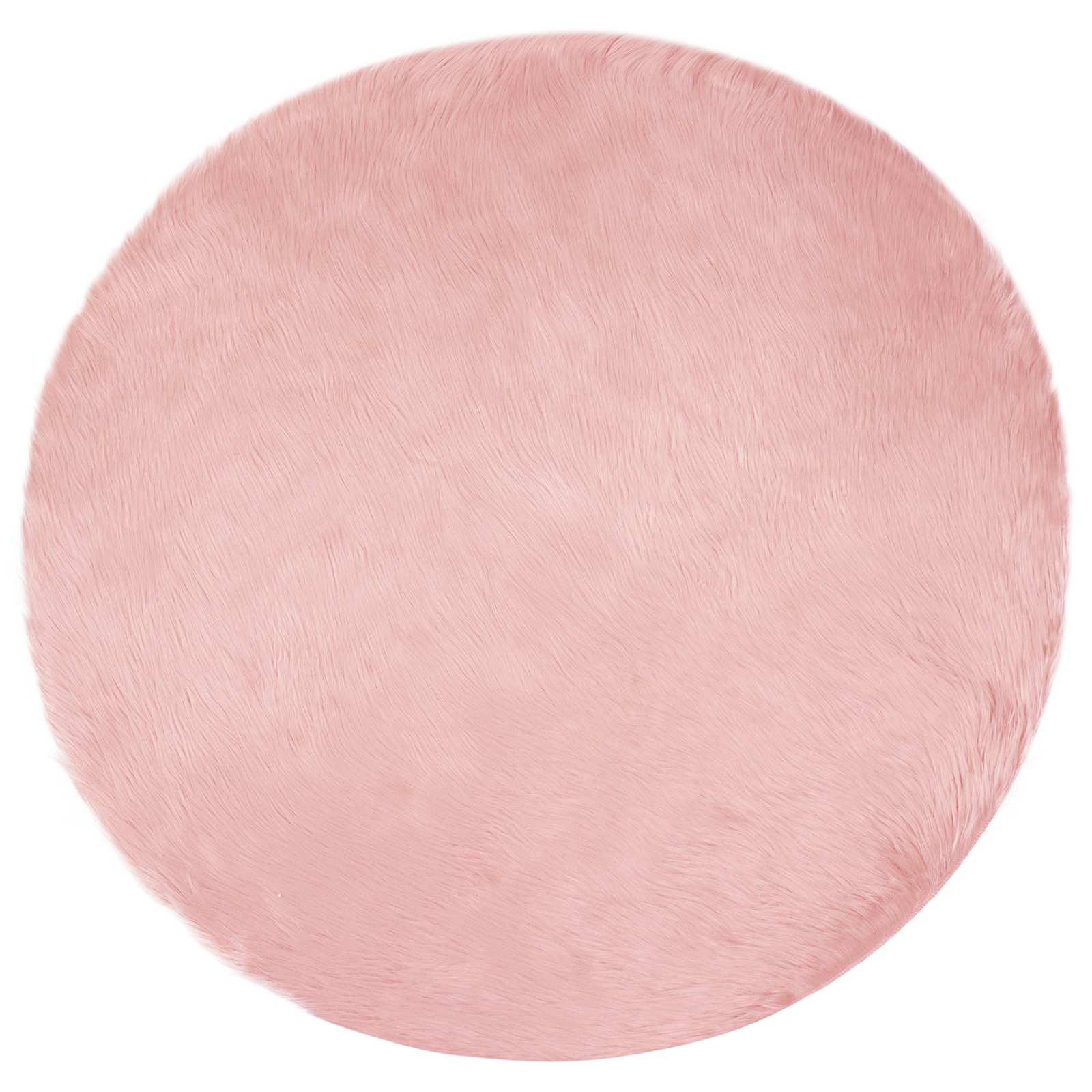 Nep Schapenvacht Tapijt Tafalla Roze Ø 100 cm Polyester is nu te koop bij PeponiXL, paradijselijk wonen!