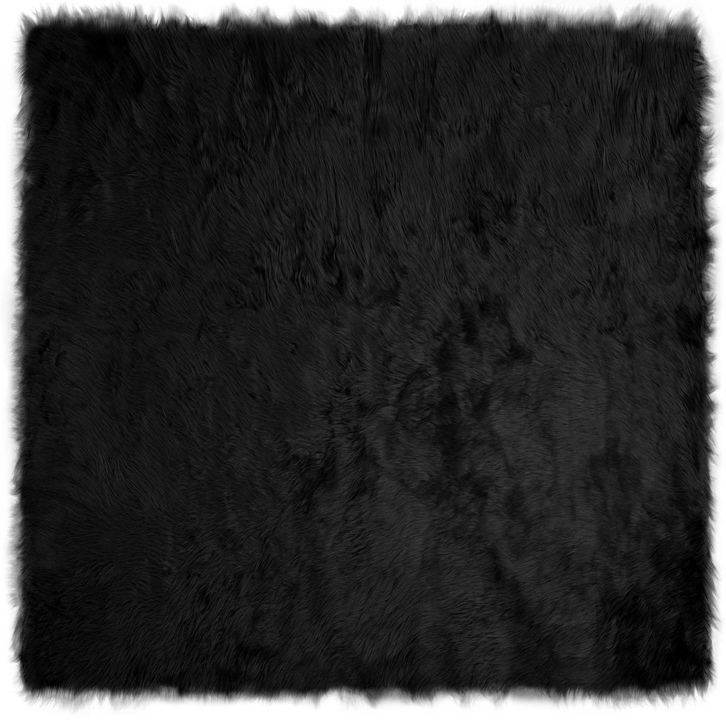 Tapijt van imitatie TAFALLA Zwart 120 x 120 cm Polyester is nu te koop bij PeponiXL, paradijselijk wonen!