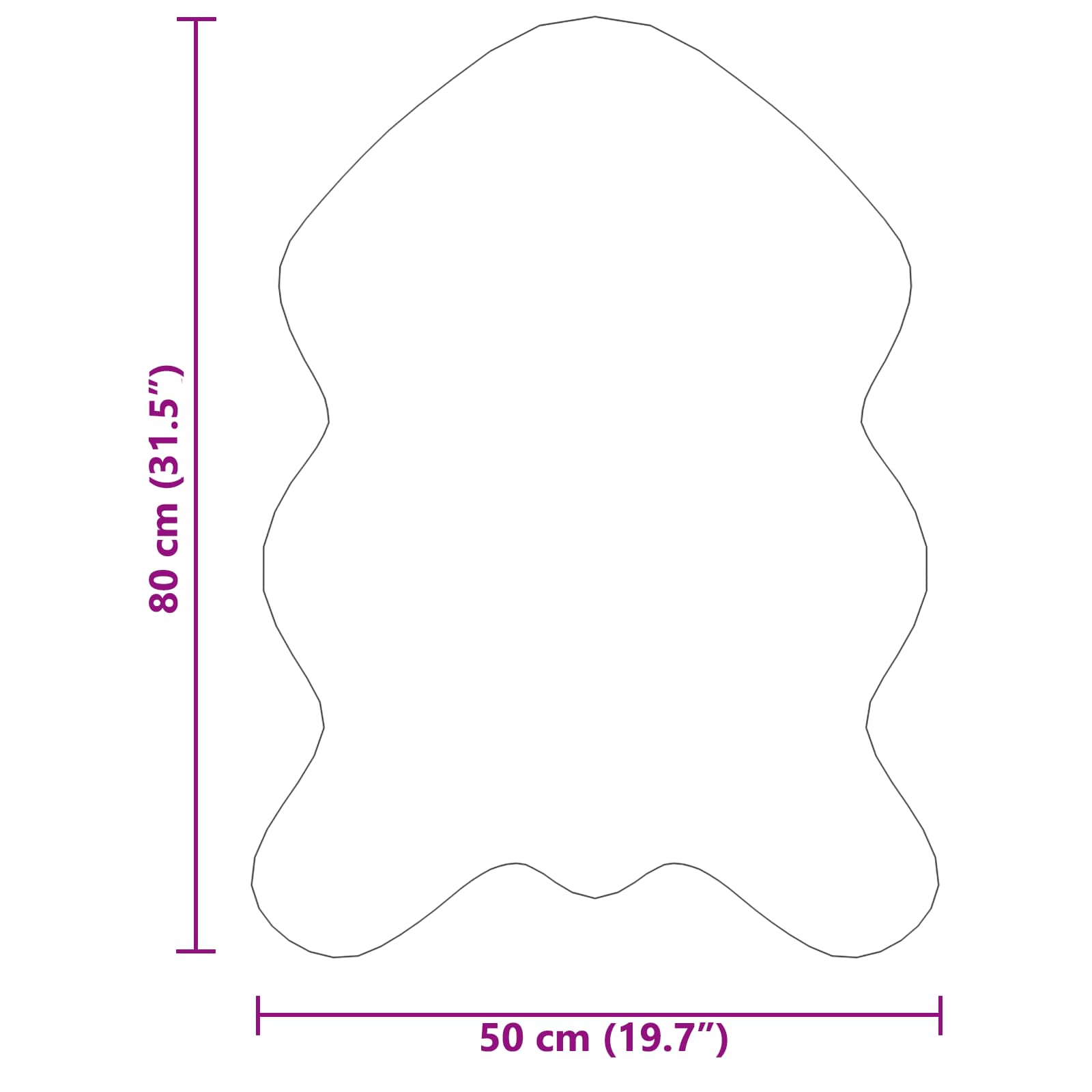 Tapijt van imitatie TAFALLA Zwart 50 x 80 cm Polyester is nu te koop bij PeponiXL, paradijselijk wonen!