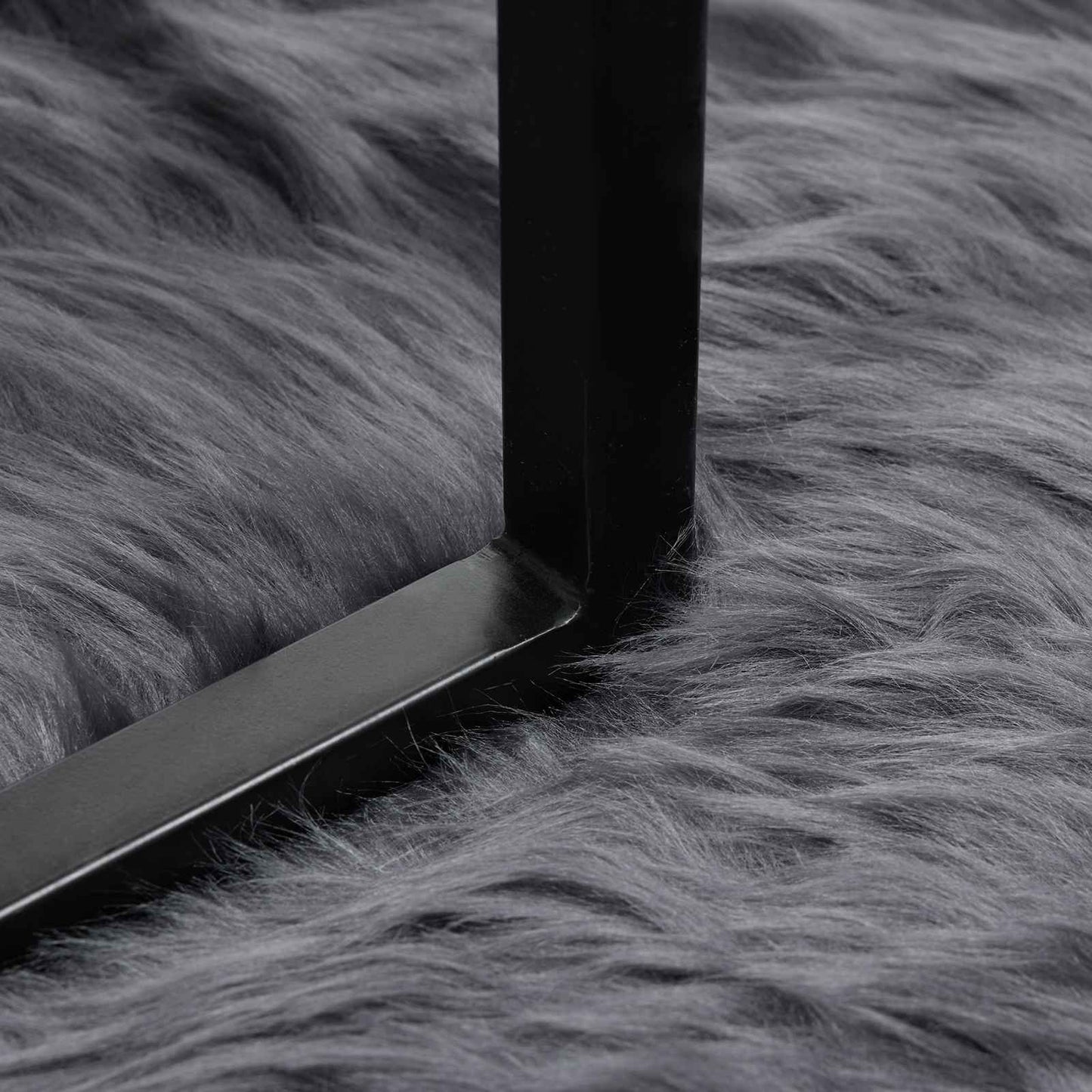 Nep Schapenvacht Tapijt Tafalla Antraciet 80 x 200 cm Polyester is nu te koop bij PeponiXL, paradijselijk wonen!