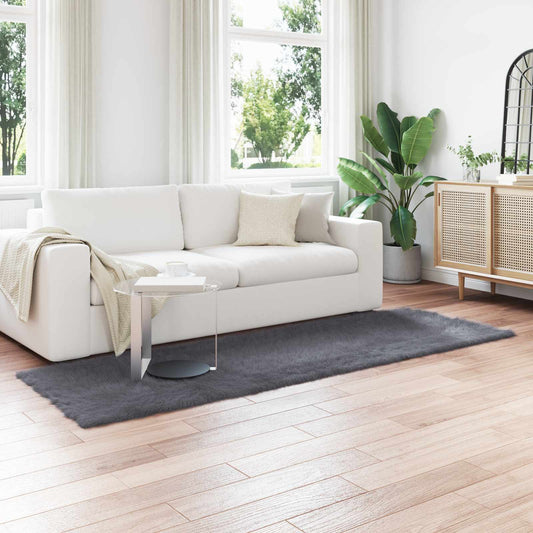 Tapijt van imitatie TAFALLA Antracietkleurig 80 x 250 cm is nu te koop bij PeponiXL, paradijselijk wonen!
