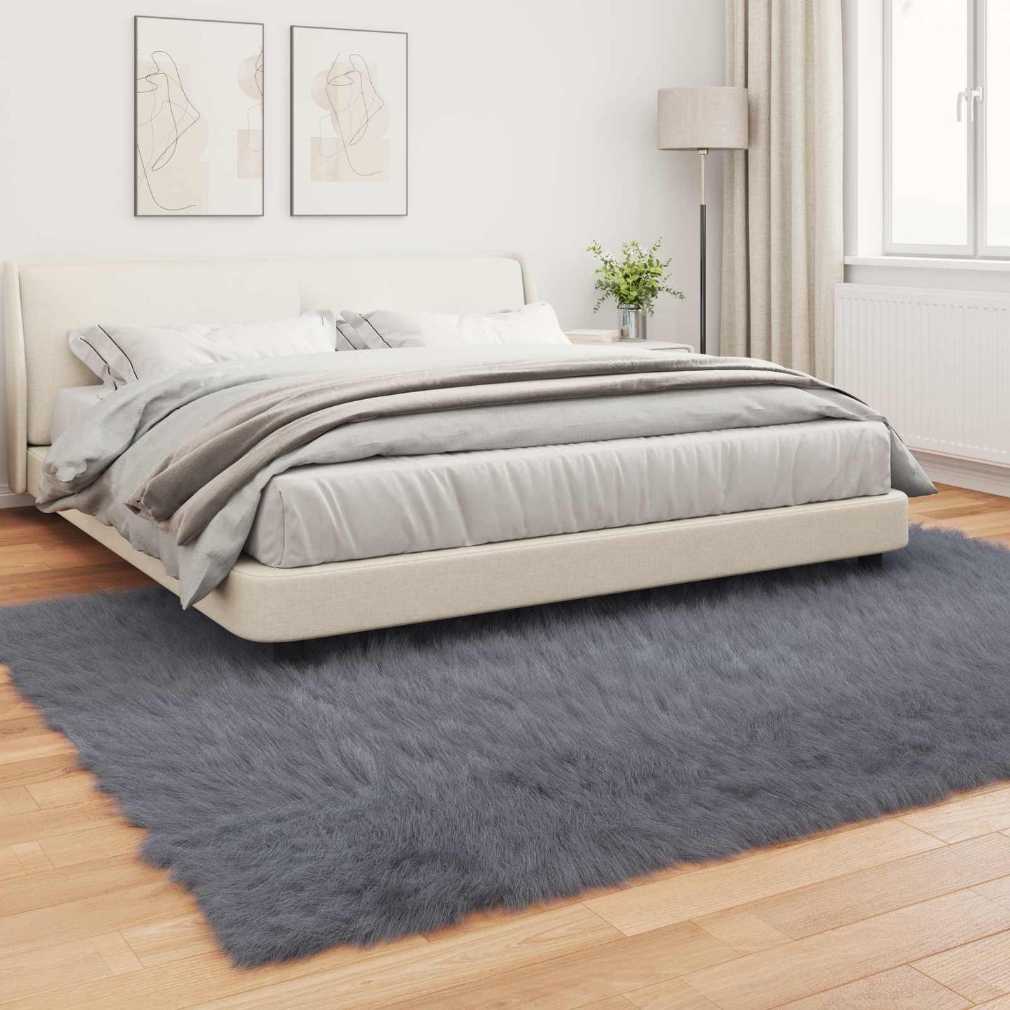 Tapijt van imitatie TAFALLA Antracietkleurig 240 x 340 cm is nu te koop bij PeponiXL, paradijselijk wonen!